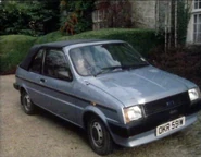 K9AGirlBF Metro Politan front side.jpeg (273 KB) Front side view, with Sarah in the driver's seat.