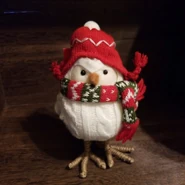 White Cable with Red Hat (Christmas 2015)