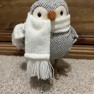 Gray with White Scarf (Christmas 2014)