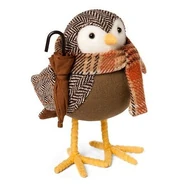 Gray with Orange Plaid Scarf (Harvest 2016)