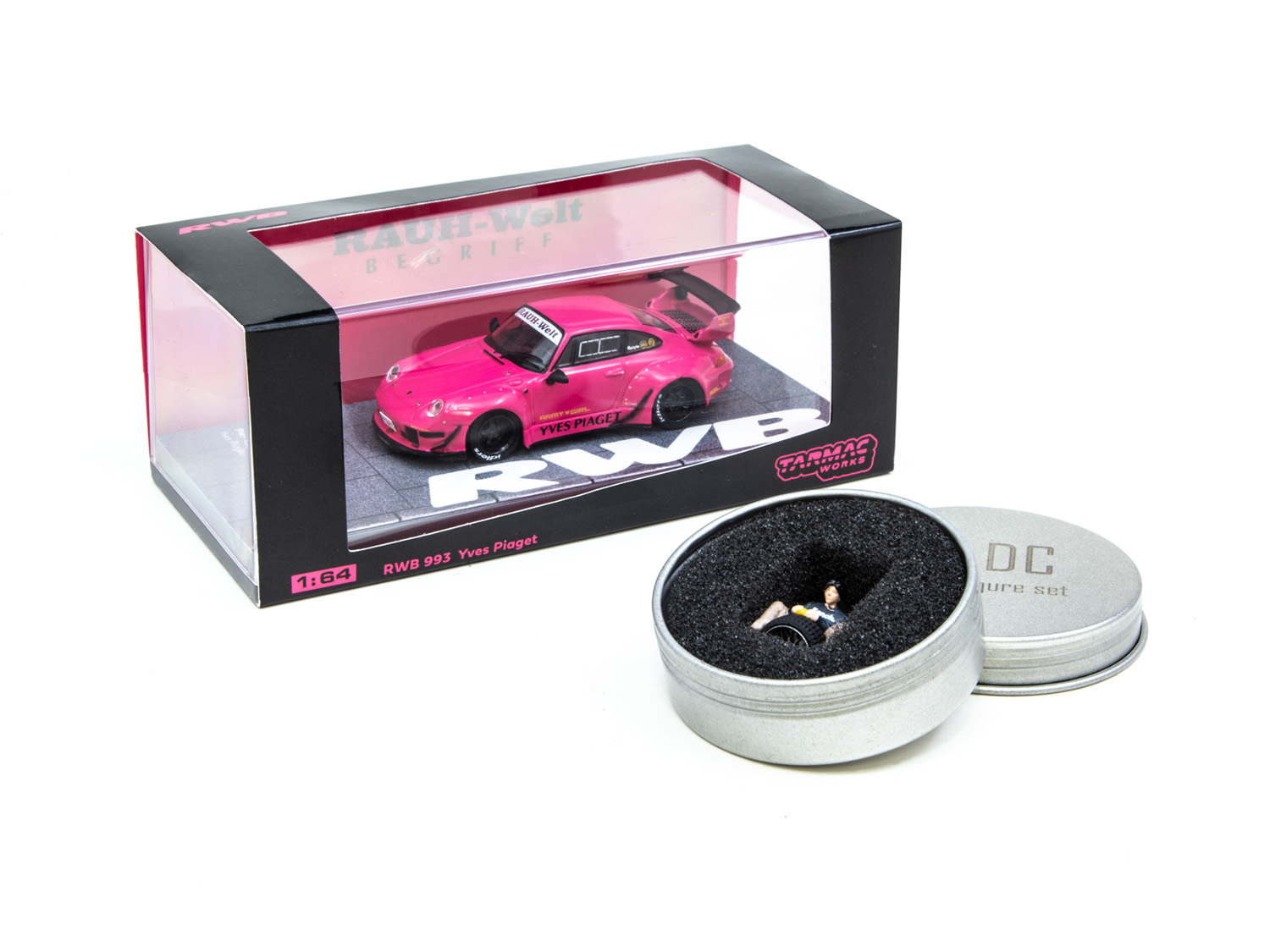 【TARMAC】 RWB Porsche993 Yves Piaget Pink 1:64 RWB 993 Yves Piaget model car – JDM Global Warehouse