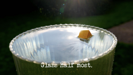 Glass half most.