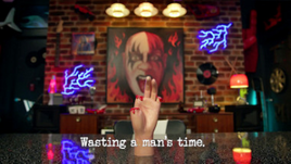 Wasting a man's time.
