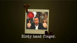 Birdy hand finger.