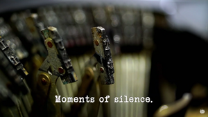 Moments of silence.