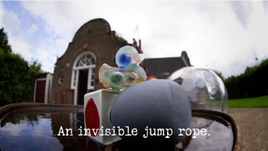 An invisible jump rope.