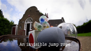 An invisible jump rope.