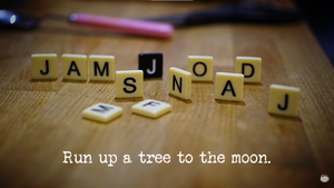 Run up a tree to the moon.