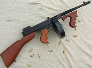 Jack "JaySee" Connors's Thompson M1928A1 submachine gun.