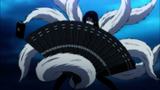 Kitsune abanico