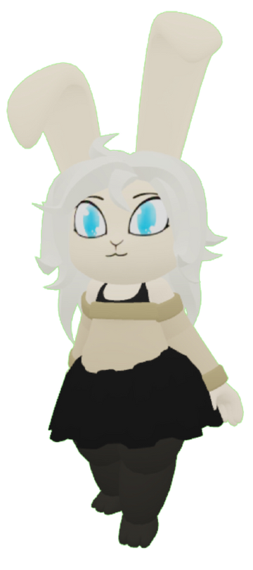 Messy Fluffy Anime Hair (White) - Roblox