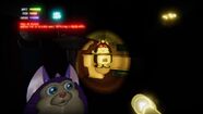 Mama Tattletail, lit up with the golden flashlight.