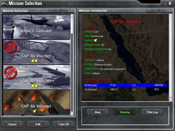 Highland mission selection