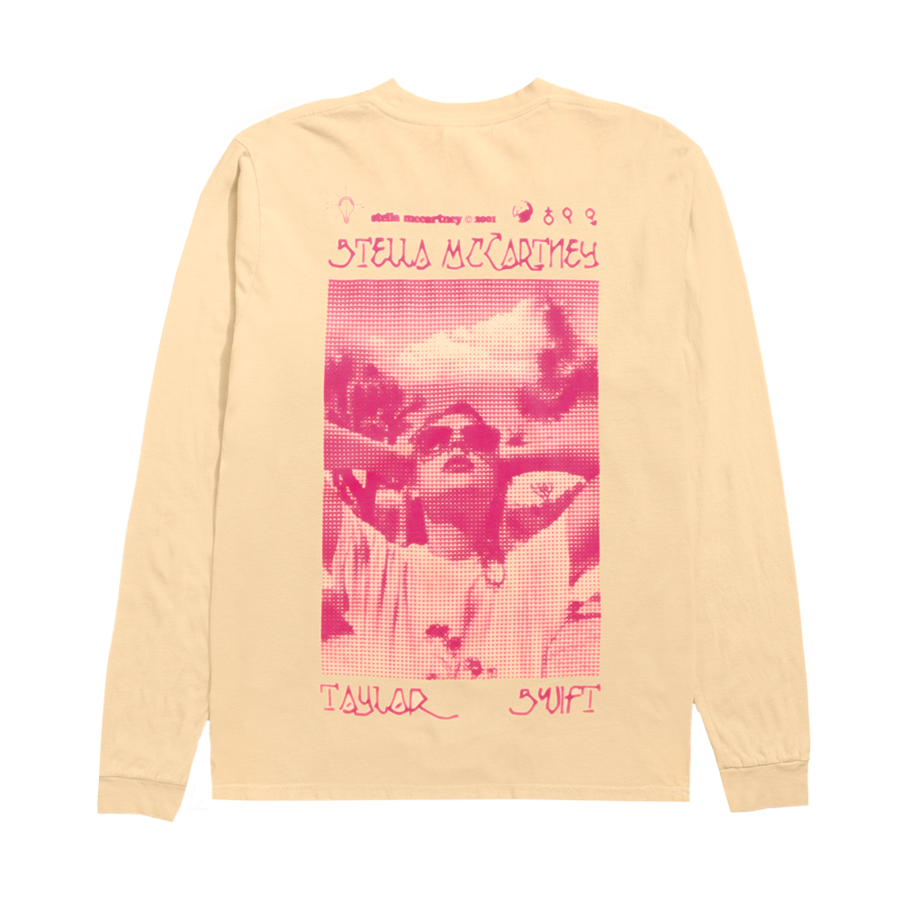 Stella x Taylor Swift/Yellow long sleeve tee with pink photo