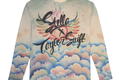 Stella x Taylor Swift/Yellow long sleeve tee with pink photo