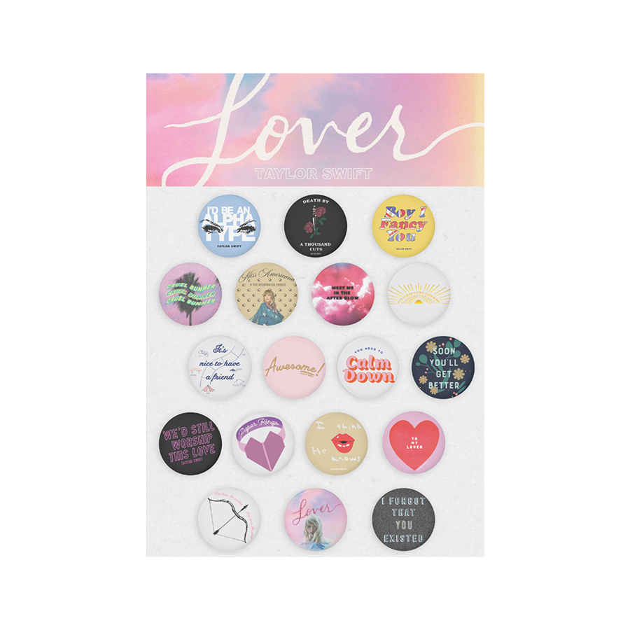 Taylor Swift Pins, Folklore Album Inspired Pin-back Buttons 