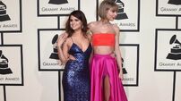 2016 Grammy Awards red carpet Taylor and Selena 3