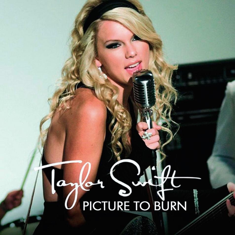 taylor swift picture to burn album cover