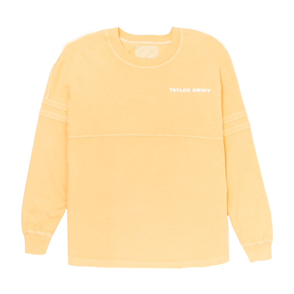 golden yellow long sleeve shirt