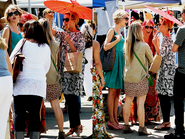 Taylor and Dianna at the Fairfax Flea Market