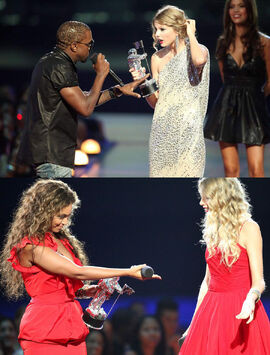 Kanye y Taylor - Beyoncé y Taylor - MTV VMAs 2009