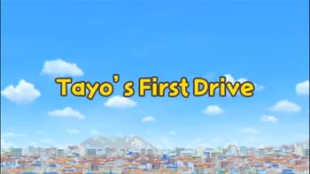 Tayo's First Drive Title Card