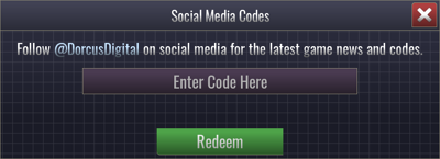 The User Interface for the Code Menu.