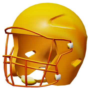 Golden football helmet of participation hot sale