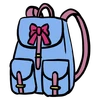 Blue Cute Backpack