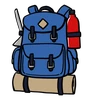 Blue Camping Backpack
