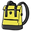 Yellow Waterproof Backpack