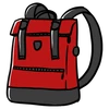 Red Waterproof Backpack