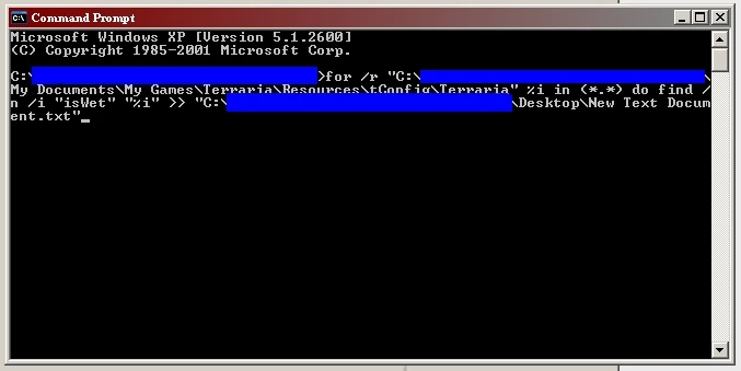 For DOS Command Example Input