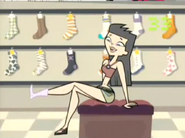 Heather as she shops for outfits for her Old Outfit.