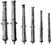 Les six calibres de l'artillerie de France, sous François Ier
