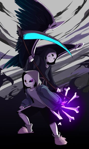 Dust Sans and Killer Sans NightmareSansy22 - Illustrations ART street