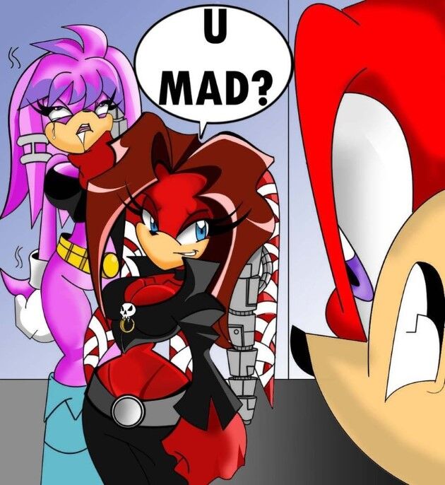 shade the echidna and julie-su (sonic and 2 more) drawn by