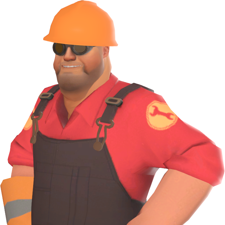 It adds a layer of fat to the Engineer's jawline and his cheeks, makin...