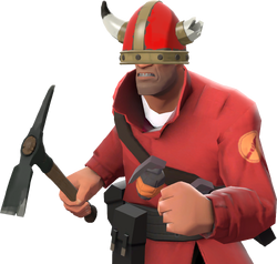 Soldier with the Tyrant's Helm TF2