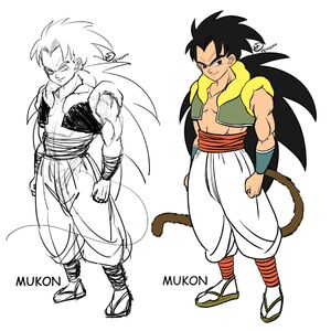 Daikon and Mooli Metamoran Fusion Son Mukon Raditz turned good (by DrNeonBones) Dragon Ball R&R Z Abridged TFS Team Four Star