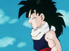 Gohan noticing the Z-Fighters and androids leaving