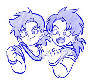 Ranch's younger brothers twins Daikon and Mooli (B Dragon Ball R&R Z Abridged MasakoX Team Four Star TFS Raditz turned good