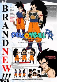 Ranch and Raditz turned good Shintani inspired character design sheets Dragon Ball R&R Z Abridged MasakoX TFS Team Four Star