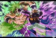 Pudlin vs Super Saiyan Full Power Broly (by Phil DrawsArt)