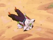 Piccolo pretending to be bested