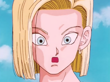 Android 18 sees the detonator