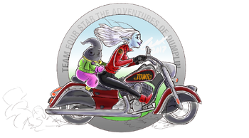 Dumplin and Towa The Dumptruck and Towtruck OTP on a Motorcycle Xenoverse XV1 The Adventures of Dumplin