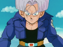 Future Trunks surprised by Vegeta's God complex