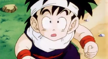 Gohan looking up