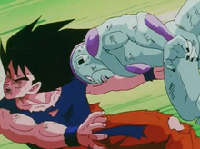 Freeza dominating Goku